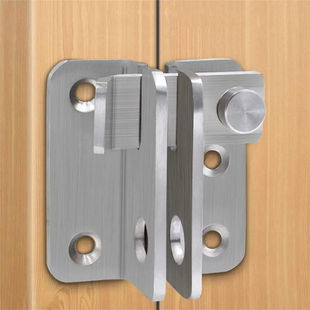 Stainless Steel Lock Latch Pet Cage Right Door Bolt Hasps Bathroom Security Anti Theft Deadbolt with Lock for Door Enhancement Oasis Select