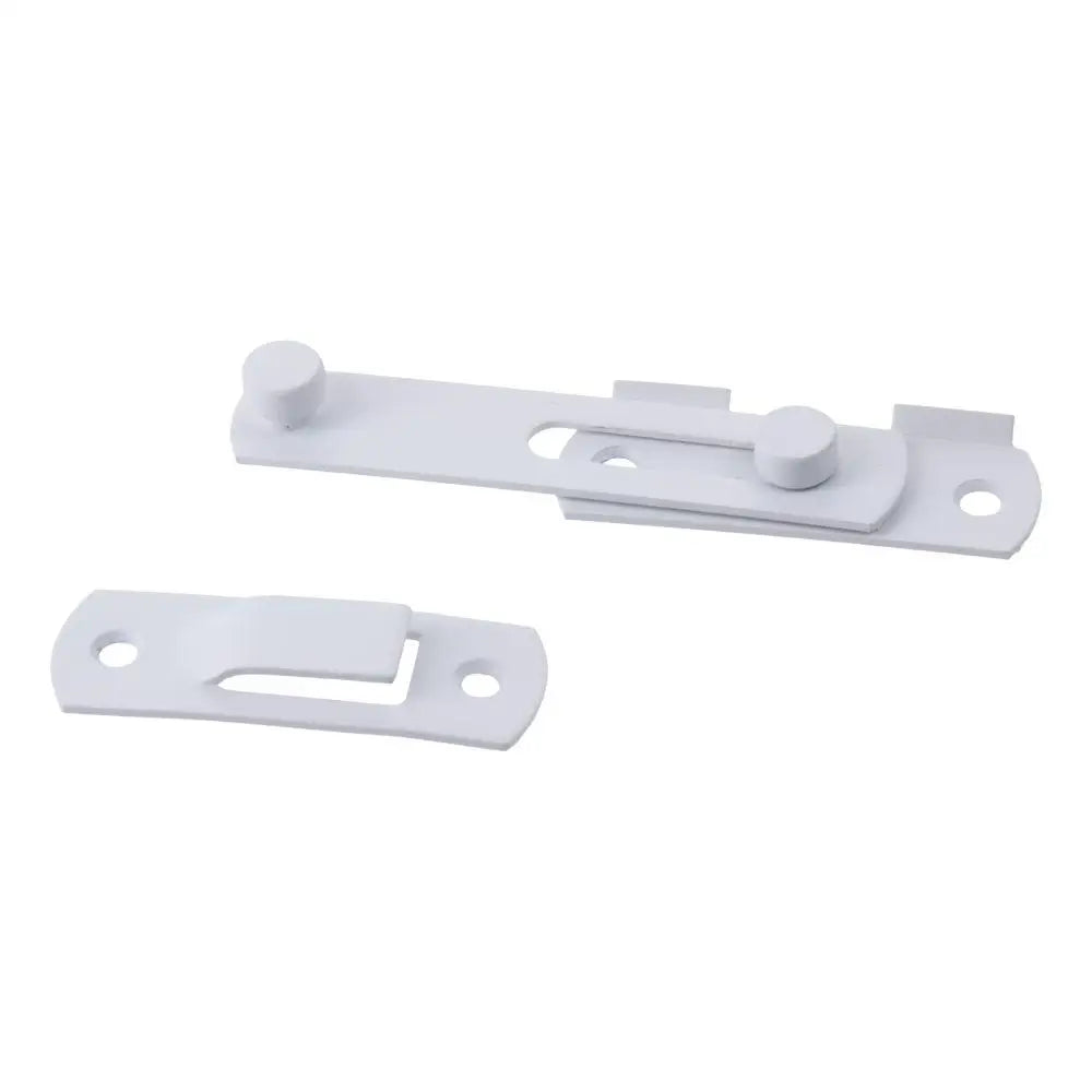 Easy to Use White Door Latch Stainless Steel 4 Inch Locking Latch Hasp Bending Lock Barn Door Oasis Select