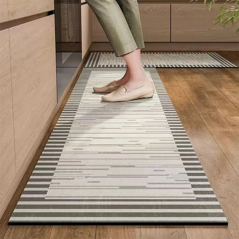 Diatomaceous Mud Kitchen Floor Mat Super Absorbent Doormats Bathroom Pad Anti-Slip Kitchen Mats Wipeable Wash Long Strip Carpet Oasis Select 10 40x60cm