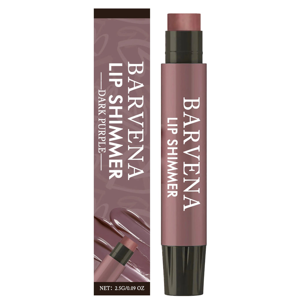 Beauty Lip Shimmer Lasting Shiny Glossy Hydrate Nourish Repair Dry Lips Smooth Soft Plump Lightweight Gentle Moisturize Lip Balm Oasis Select Dark Purple