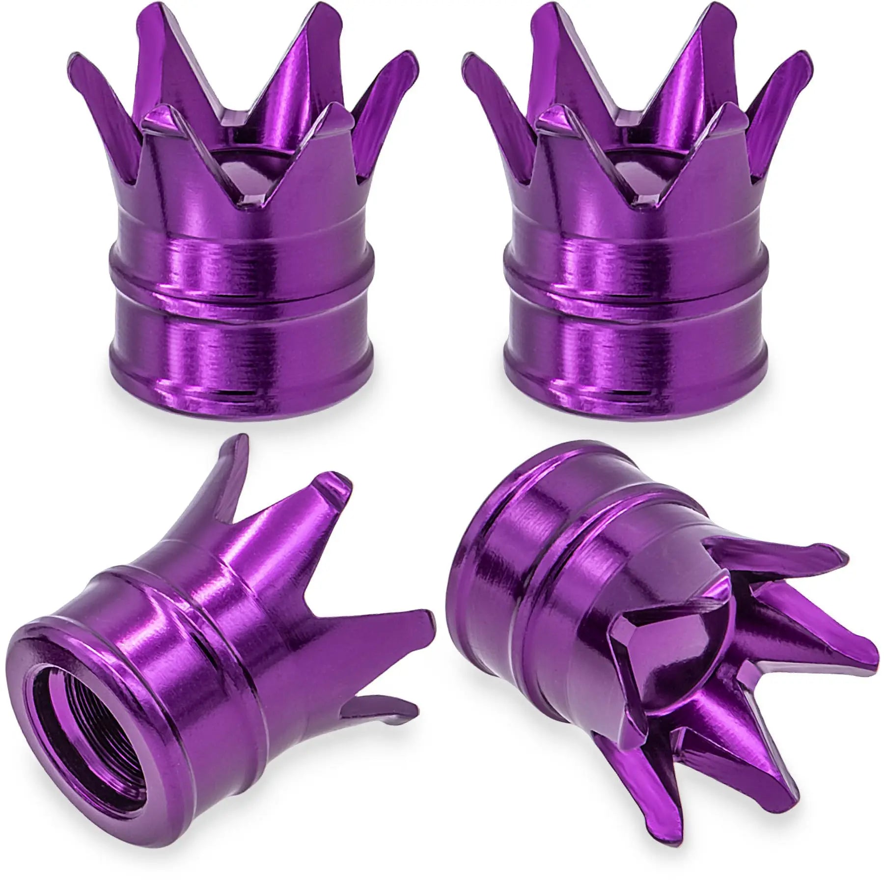 Aluminum alloy crown valve cap universal for all valves American 8v1 thread Oasis Select 4pcs 1