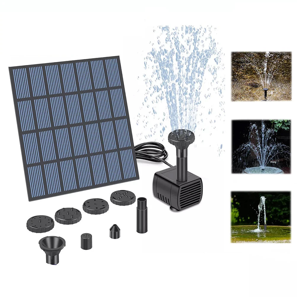 Solar Panel Powered Water Feature Pump Solar Powered Fountain Water Pump Solar Pond Pump for Garden Pool Pond Aquarium Fountain Oasis Select