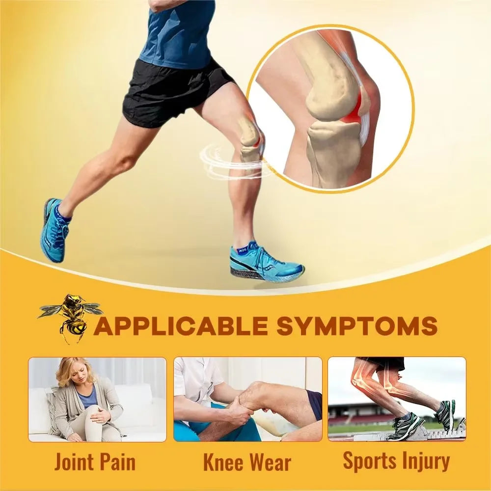 BEWORTHS Glucosamine Chondroitin Bee Venom Extract Capsules for Relieve Joint & Knee Pain Relieve Discomfort of Bones and Joint Oasis Select