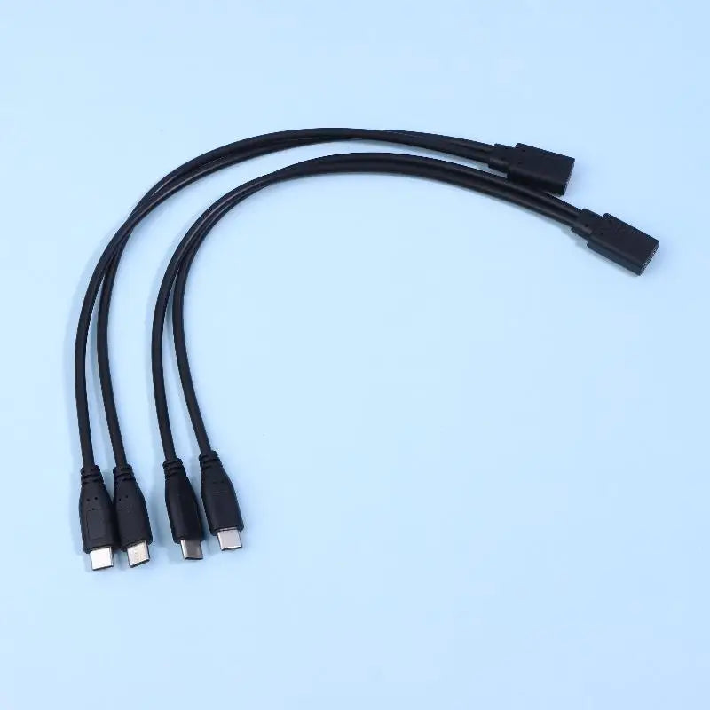USB C Cable Splitter Type C Cable Splitter 1 To 2 Extension Wire Power Adapter 3A 15W Multiple Devices Charging Cable Adapter Oasis Select A2 2Pcs 2M to 1F