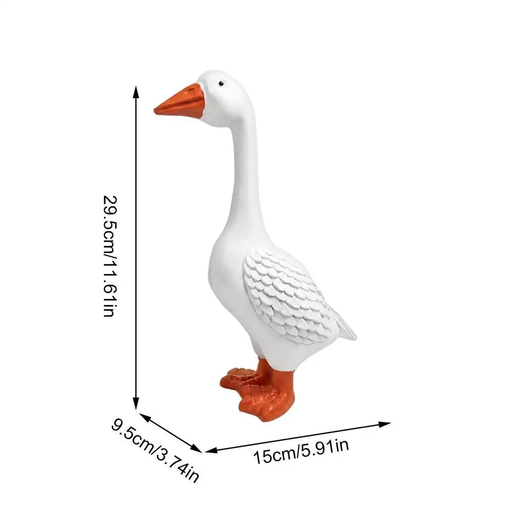 Porch Goose Statue 1PC Resin statue Goose Decor for Porch Outdoor Garden Yard Lawn Patio Entryway Farmhouse Home Decor Oasis Select 02