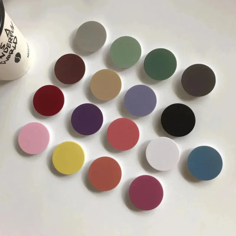 2/4pcs High Quality Phone Talk Grip Stretchable Folding Simple Phone Holder Popular Ins Korean Style Macaron For IPhone Samsung Oasis Select