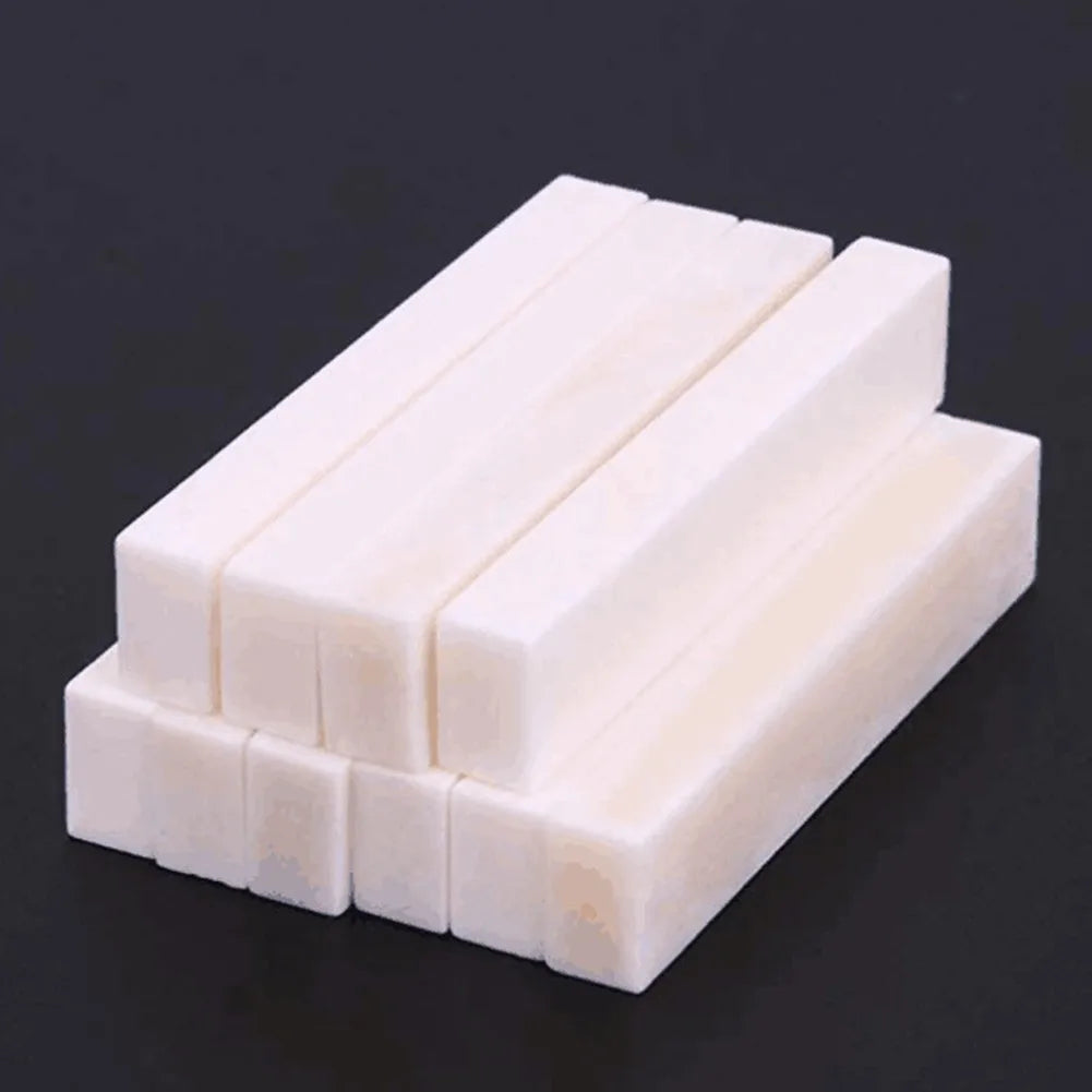 1pc Stringed Instrument Blank Guitar Nut High Quality Buffalo Bone Banjo Mandolin Ukulele DIY Ox Bone Bridge Saddle Upper Pillow Oasis Select
