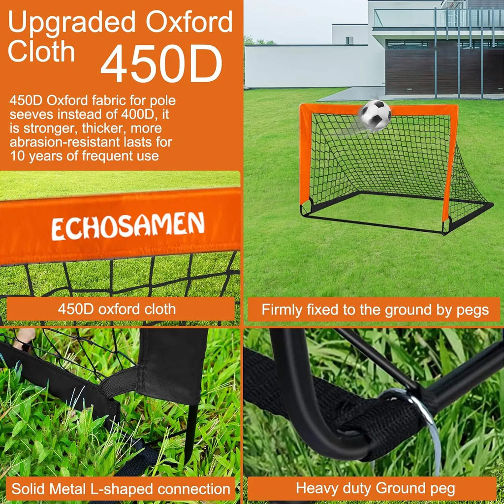 1PCS Portable Pop-Up Soccer Goals Foldable Mini Training Football Net for Backyard Indoor Outdoor Use Mobile Compact Soccer Goal Oasis Select