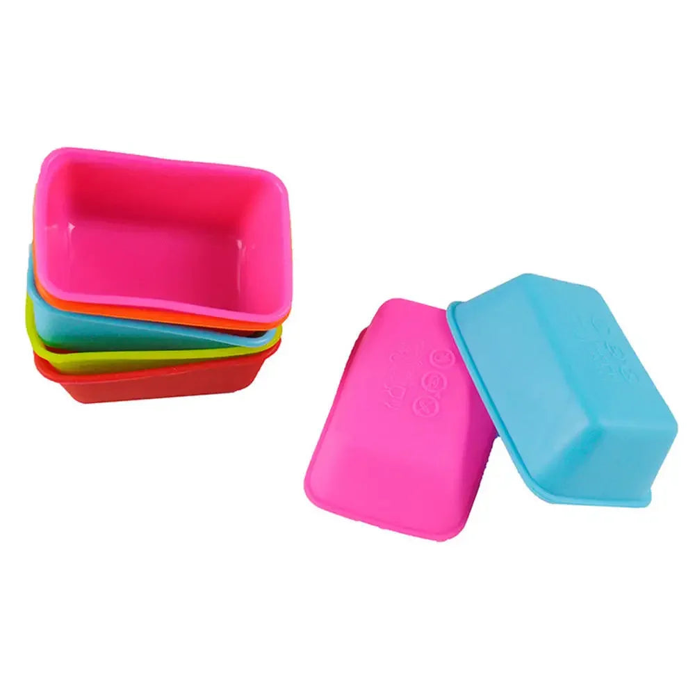 Silicone Tart Molds Mini Quiche Molds Non-Stick Round Fluted Flan Pan With Loose Bases Cake Mold Cake Pastry Tools Accessories Oasis Select Random-B
