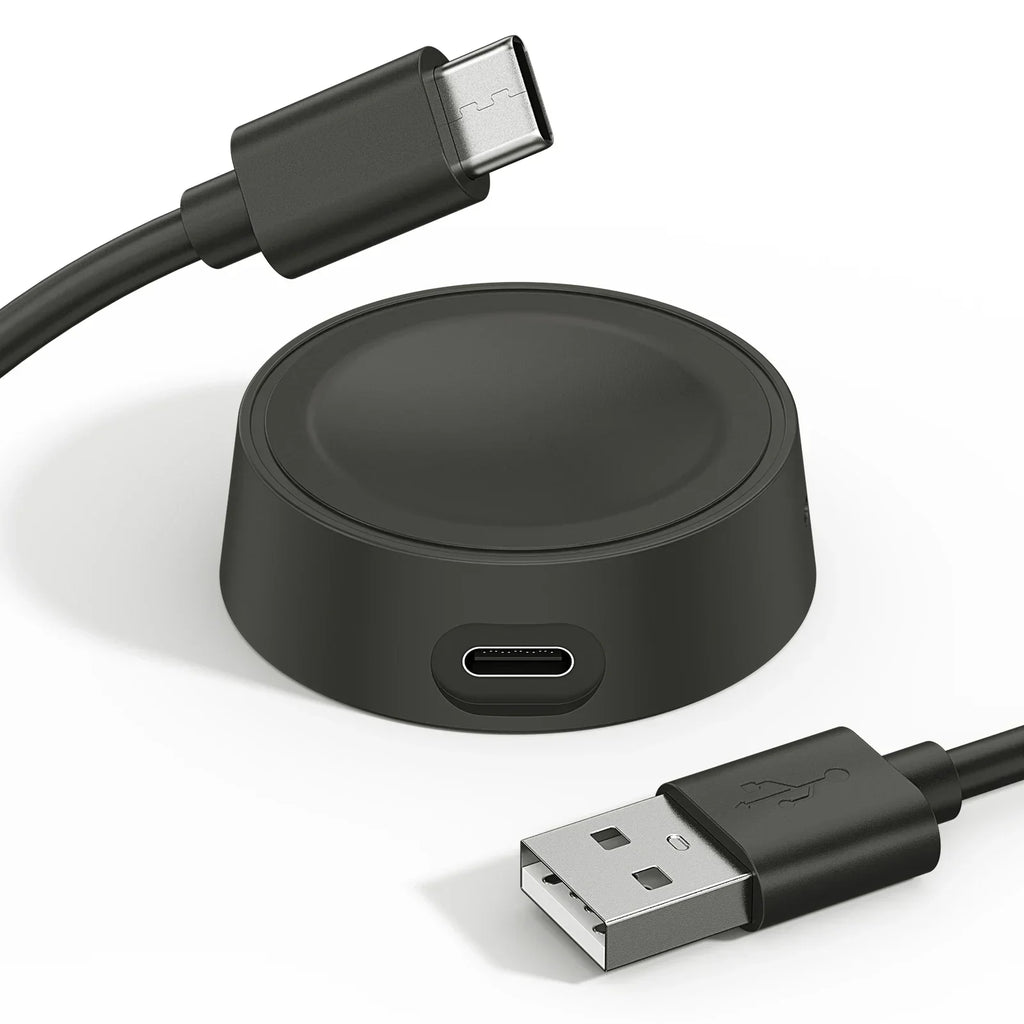 Samsung Galaxy Watch USB Charger – Fits Watch 8/7/6/5/4/Active Smartwatch Charger Oasis Select black