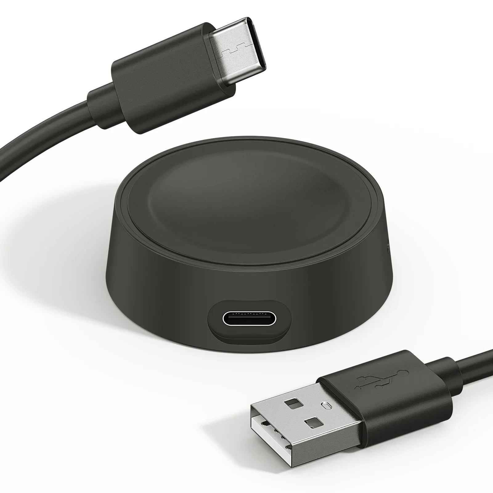 Samsung Galaxy Watch USB Charger – Fits Watch 8/7/6/5/4/Active Smartwatch Charger Oasis Select black