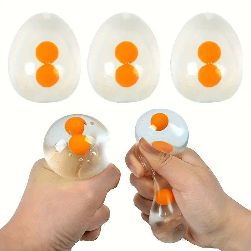 Squishy Eggs Balls | Toy for Party, Squeeze Toys, Clear Splat Ball Easter Basket Fillers for Kids Adults Stress Reducer Gift Oasis Select