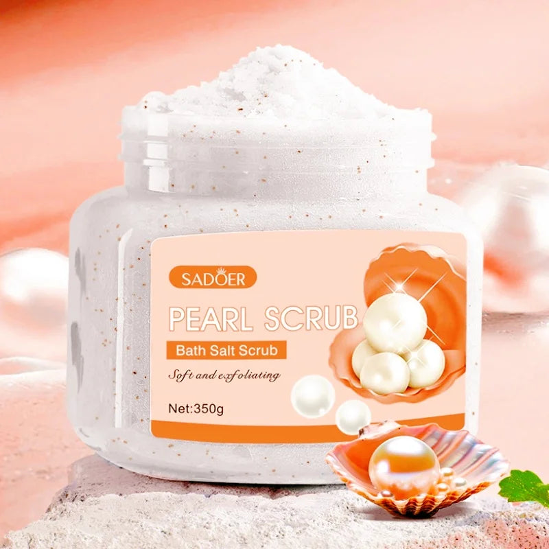 Pearl Scrub 350g – Hydrolyzed Pearls & Glycerin Exfoliant Body & Face Scrub Oasis Select 350g