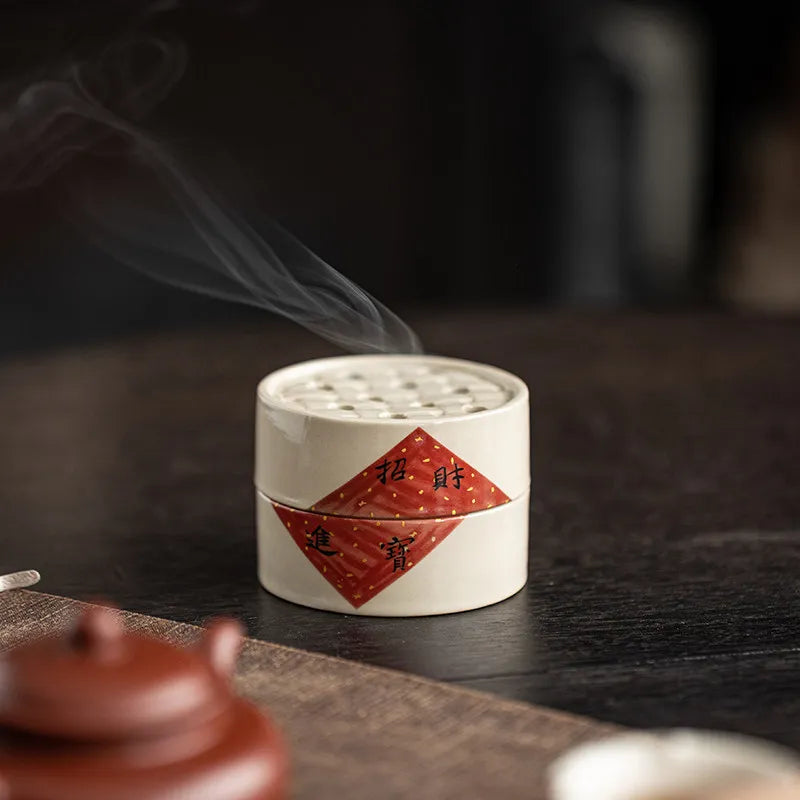 Fortune Themed Incense Burner for Home Ideal for Creating Pleasant Ambiance and Adding Festive Charm To Living Spaces Oasis Select