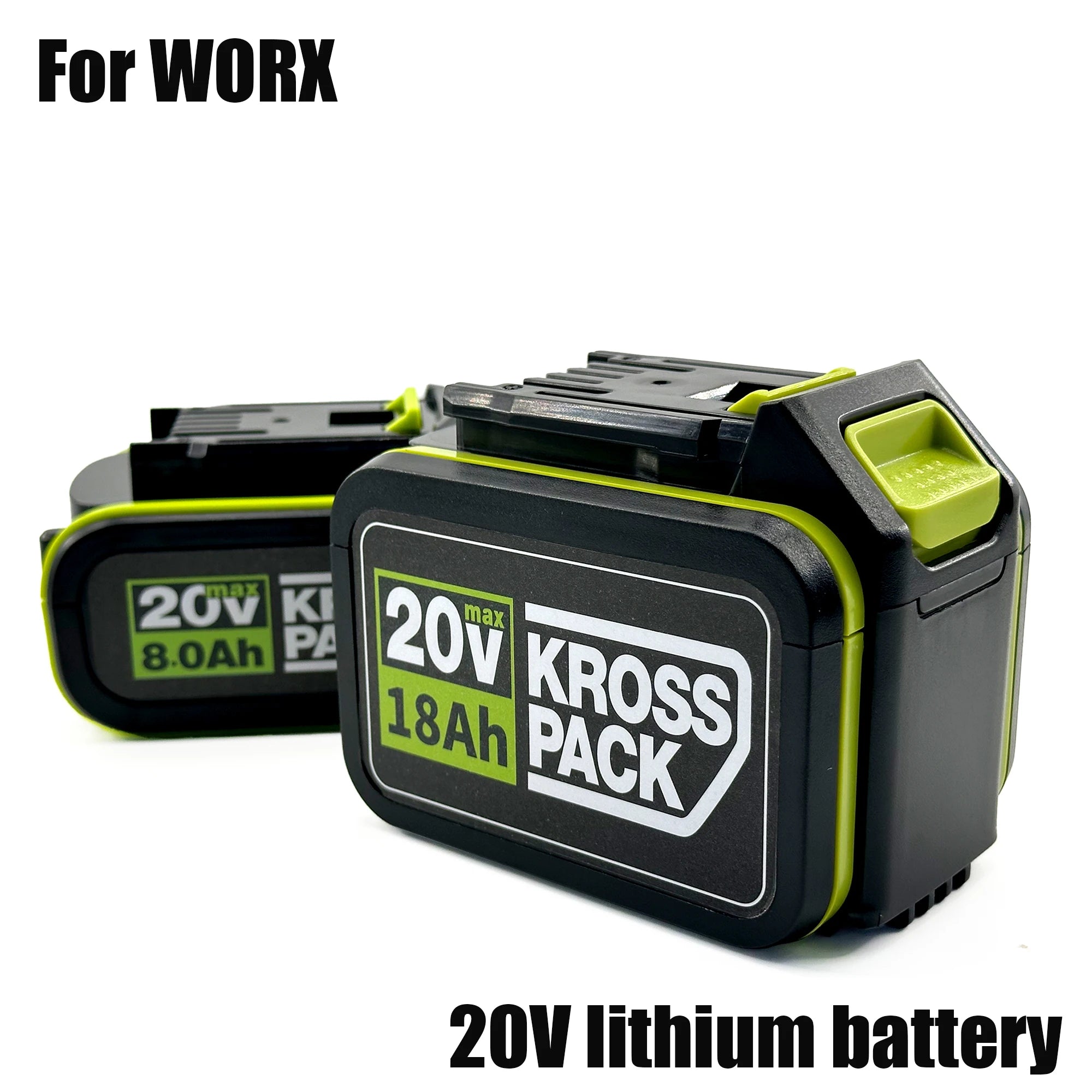 20V 6.0Ah/8.0Ah/18.0Ah Replacement Battery for WORX Series Power Tools Compatible with WA3016 WA3023 WA3054 WA3027 Oasis Select