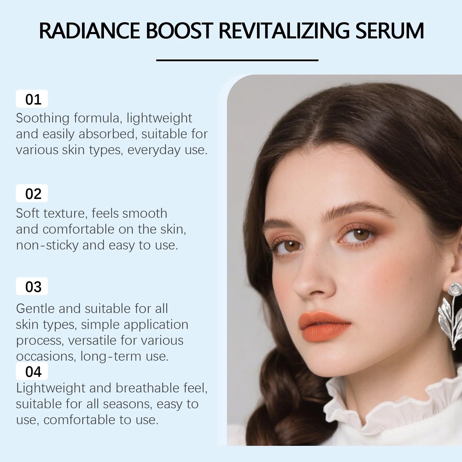 Centella Revitalizing Serum Brightening Moisturizing Skin Peptides Essence Impove Skin Elasticity Firming Ceramide Face Cream Oasis Select