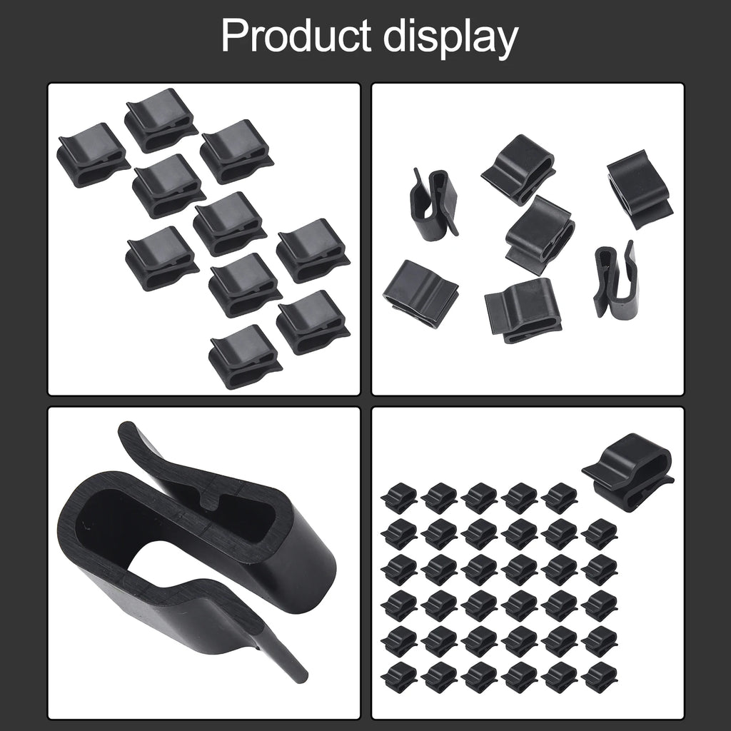30Pcs Photovoltaic Solar Panel Cable Clamp Wire Clips Outdoor Trailer Frame Wire Clips Solar Panel Boat Oasis Select