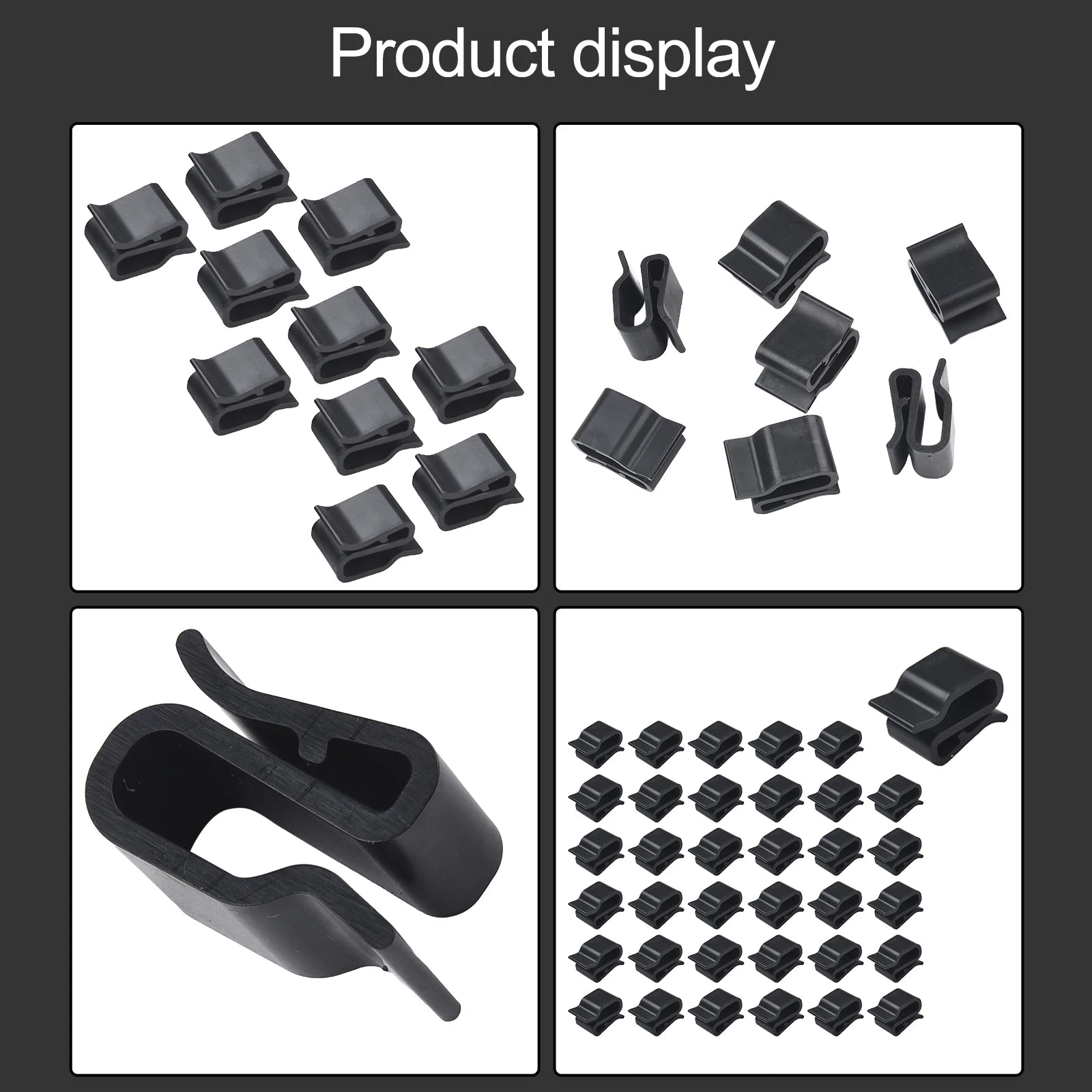 30Pcs Photovoltaic Solar Panel Cable Clamp Wire Clips Outdoor Trailer Frame Wire Clips Solar Panel Boat Oasis Select