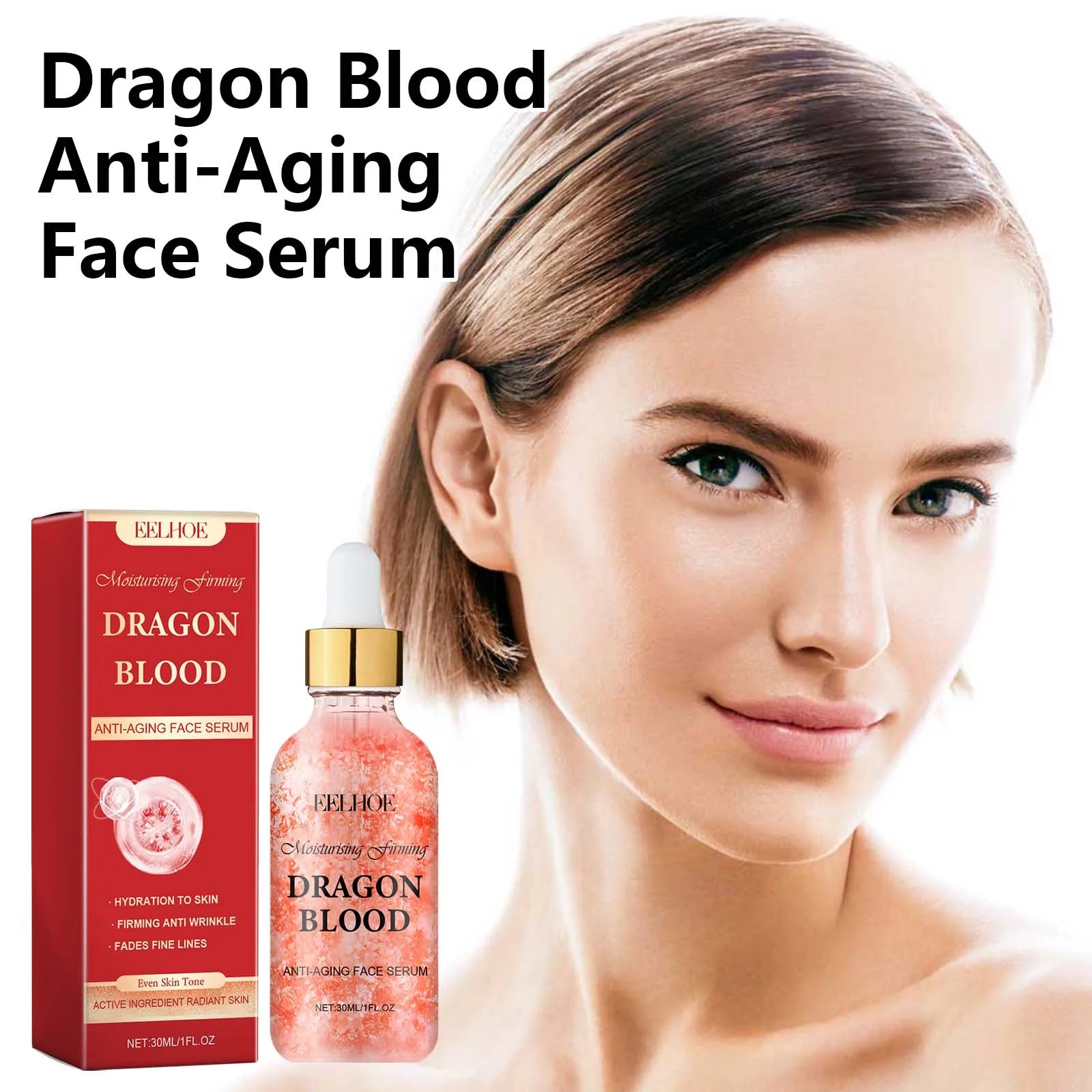Dragon Blood Facial Serum Fade Fine Lines Lifting Firming Smooth Nourishing Brighten Face Skin Rejuvenation Essence Moisturizing Oasis Select
