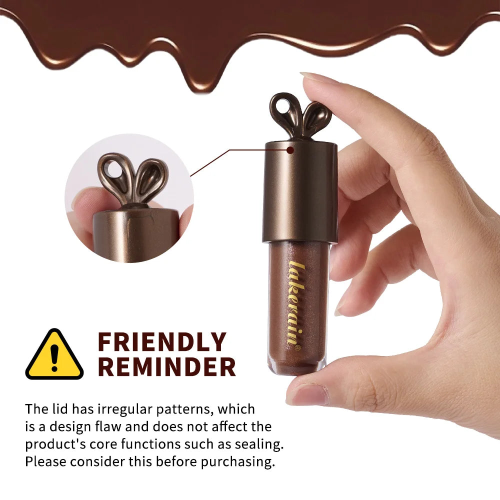 Chocolate Rabbit Moisturizing Lip Gloss Honey Essence Mirror Water Light Lip Tint Long Lasting Pearlescent Fine Glitter Plumping Oasis Select