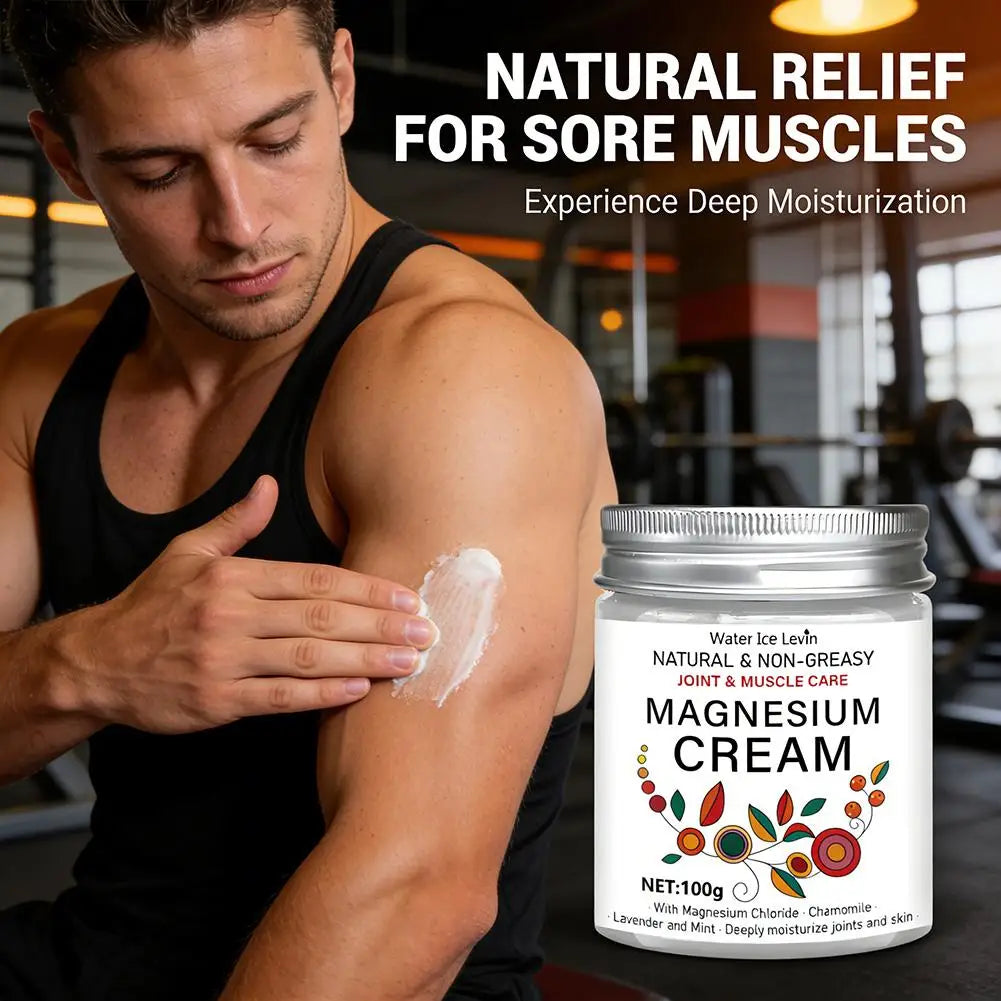 Magnesium Cream Body Butter – Joint & Muscle Relief 100g Magnesium Body Cream Oasis Select