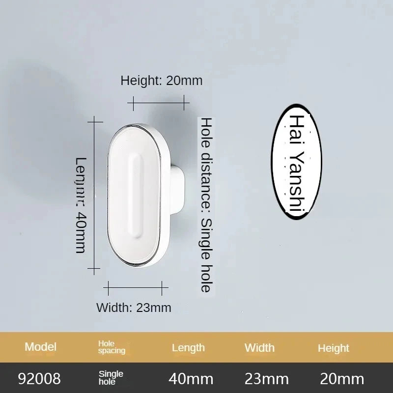 Aluminum Alloy Wardrobe Drawer Door Handles Kitchen Drawer Dresser Furniture Knobs Hardware Modern Simple White Cabinet Handle Oasis Select 92008-Marine Rock-S