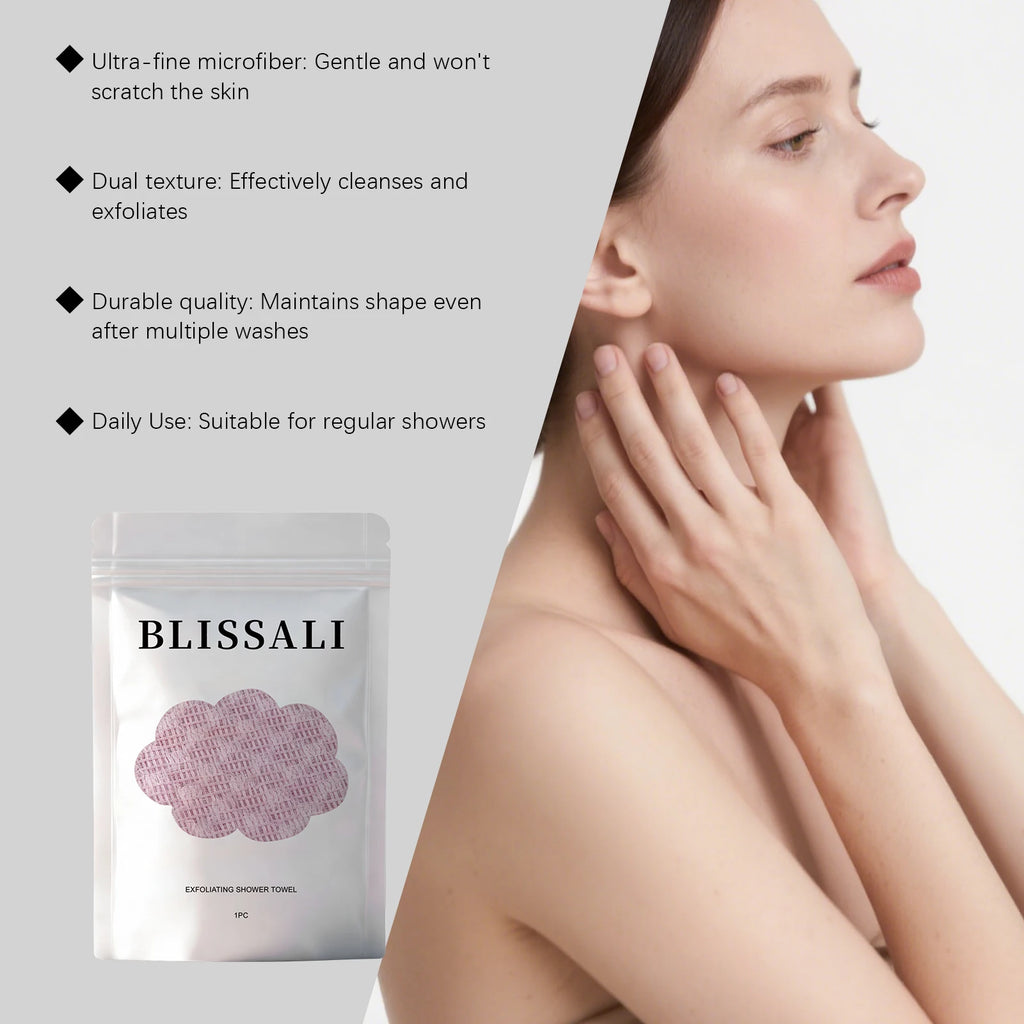 Exfoliating Towel – Gentle, Soft & Skin-Friendly Scrub Cloth Exfoliating Scrub Towel Oasis Select