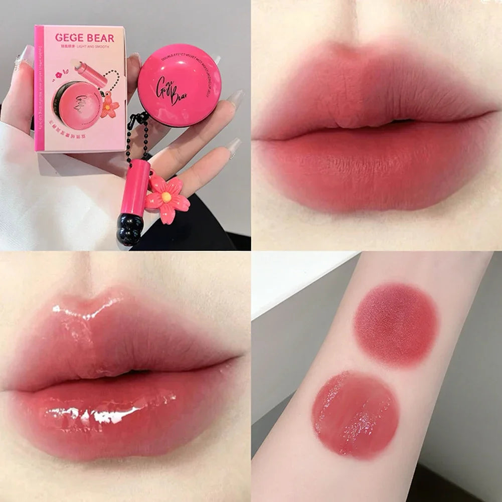 Dual Effect Velvet Matte & Glossy Pendant Lip Glaze, Hydrating Moisture, Perfect for Layering, Brightening Lip Color Oasis Select 05