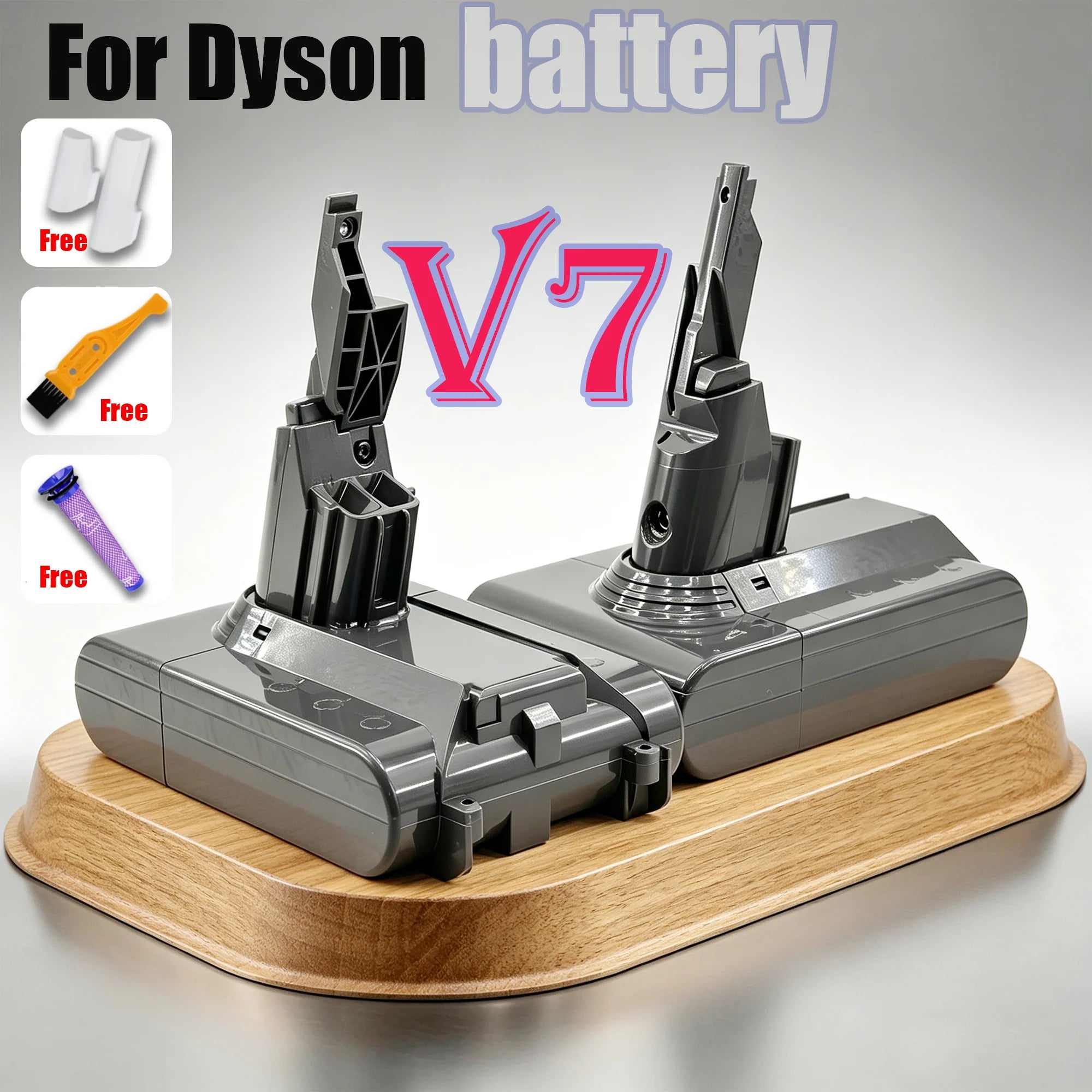 100% New For Dyson V7 battery 21.6V 28000mAh Li-lon Rechargeable Battery Animal Pro Vacuum Cleaner Replacement Battery Oasis Select