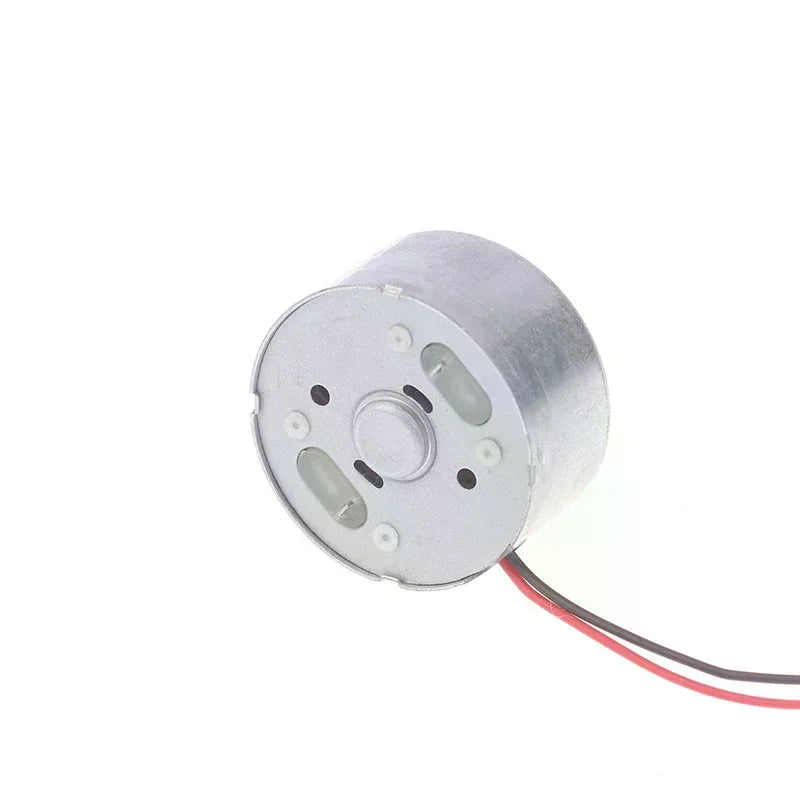 RF-300EA-1D390 DC 1.5V 3V 5V 6V 7250RPM Mini Mute 24mm Round Spindle Motor Precious Metal Brush Engine DIY Solar Power Toy Model Oasis Select