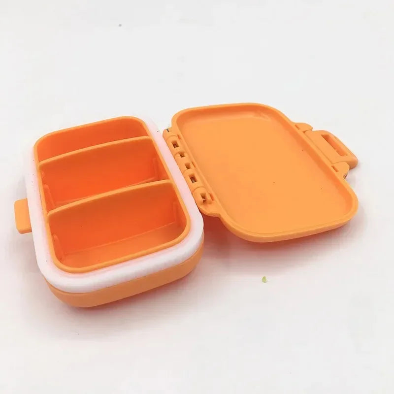 1/2/3pcs Mini Portable Pills Organizer Case 3 Grids PillBox Tablet Storage Container Weekly Medicine Pill's Box Pill Case Oasis Select Orange