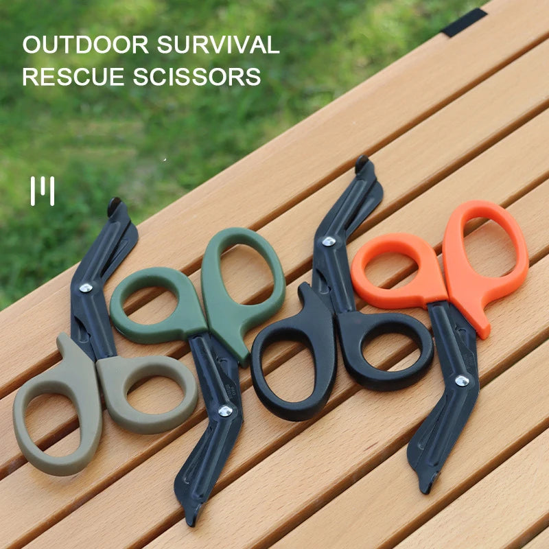 Tactical EMT Paramedic Survival Rescue Scissors - Trauma Emergency First Aid Shears for Wound Treatment with Gauze Outdoor Oasis Select