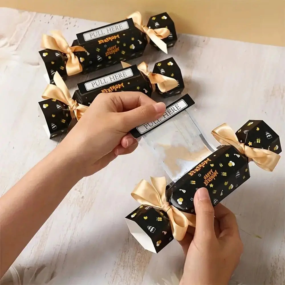 Black Gold Candy Pull Money Box – Fun Birthday Party Gift
