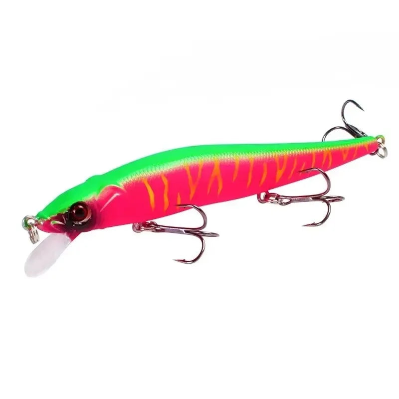 1 Fishing Lure Minnow Crankbait Wobblers 3D Eyes Perch Artificial