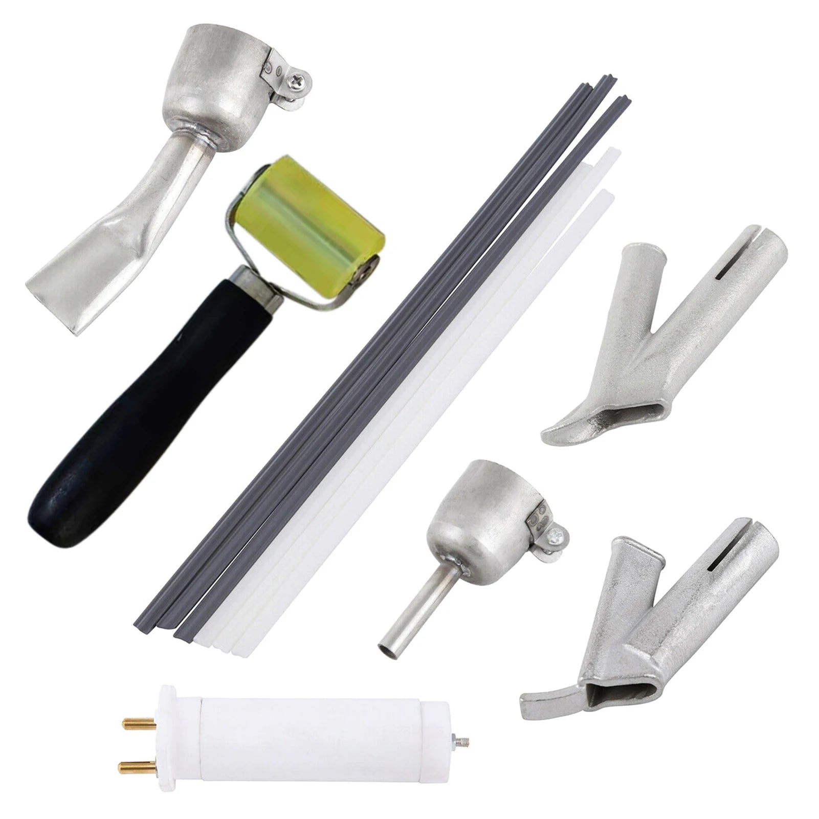 1600W Hot Air Welding Machine Kit Plastics Heat Welders Tools Set with Welding Speed Nozzle Roller Rod Hot Air Welding Machine Oasis Select