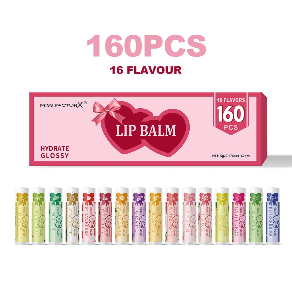 160 piece fruit jelly long-lasting moisturizing lipstick set for long-term travel care Oasis Select 160PCS lipstick