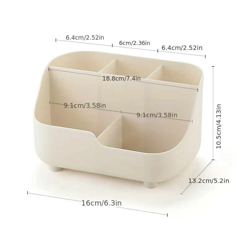 Large-capacity desktop storage box, compartmentalized storage box, simple pen holder, cosmetic and stationery storage basket Oasis Select