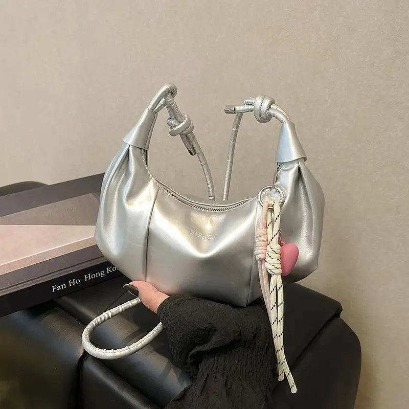 Women's PU Leather Crossbody Bag – Chain Shoulder Evening Purse