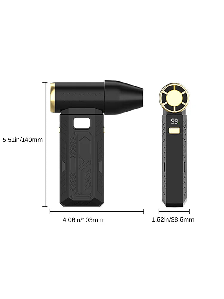 130,000RPM Brushless Turbo Jet Air Blower | USB-C Portable