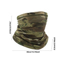 Face Bandana UV Protection Face Neck Gaiter Soft Camouflage Print Sun & Wind-proof Breathable Neck Cover For Men Skiing Oasis Select Green