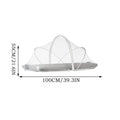 Bassinet Netting Cover Bassinet Cover Breathable Foldable Mesh Zipper Baby Mosquito Net Encrypted Bug Net Crib Protectors Oasis Select White