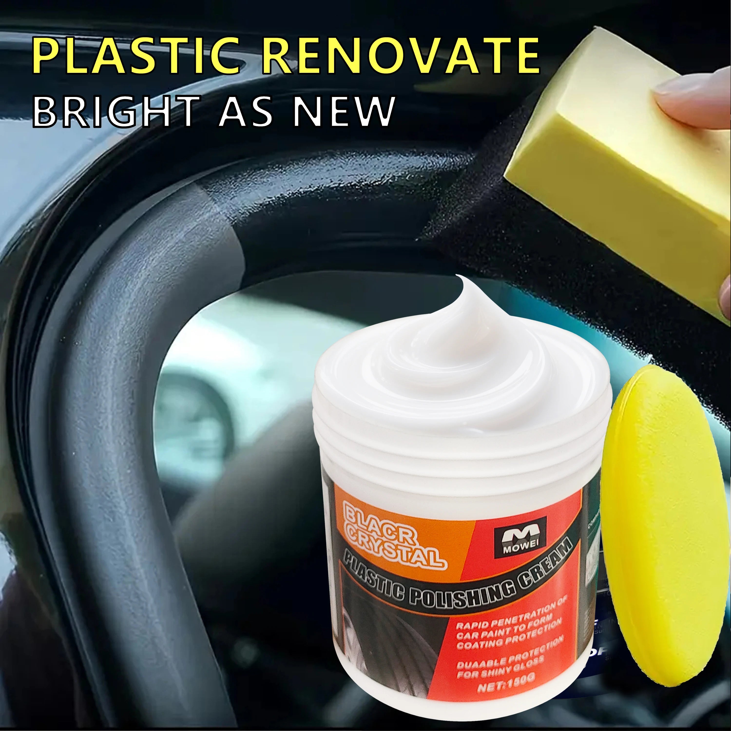 Plastic Trim Dressing Cream – Dashboard & Tire Restorer Paste