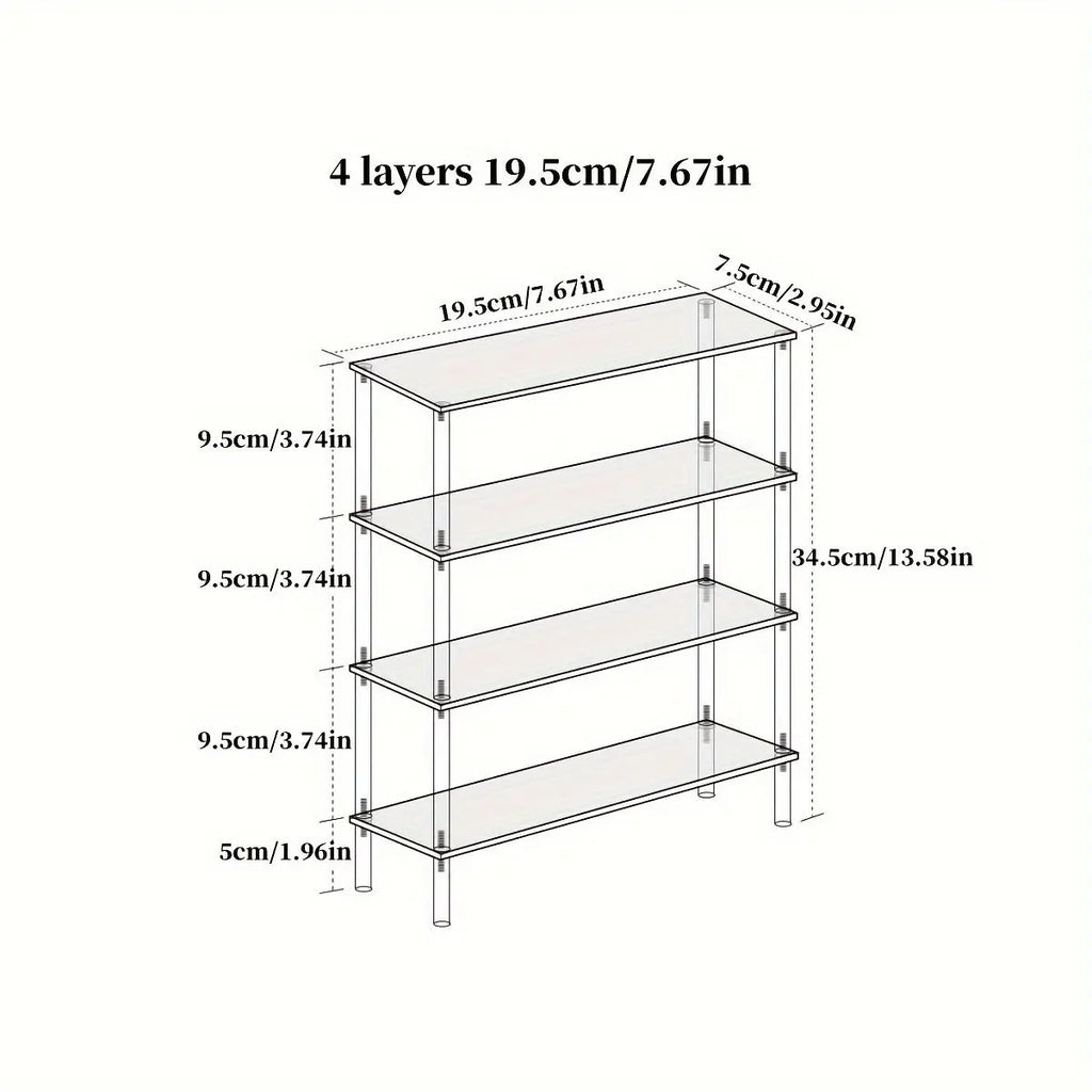 Clear Acrylic Display Stand Riser Rack – Figures, Perfume & Cupcake