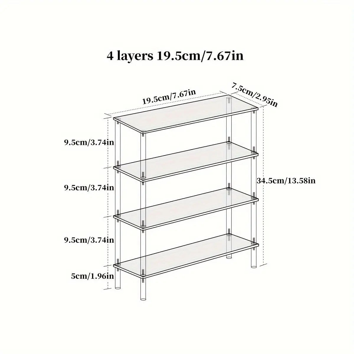 Clear Acrylic Display Stand Riser Rack – Figures, Perfume & Cupcake