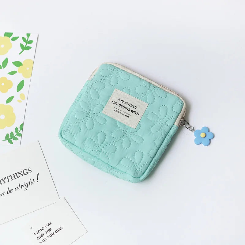 Women's Mini Travel Cosmetic Bag – Makeup & Card Organizer