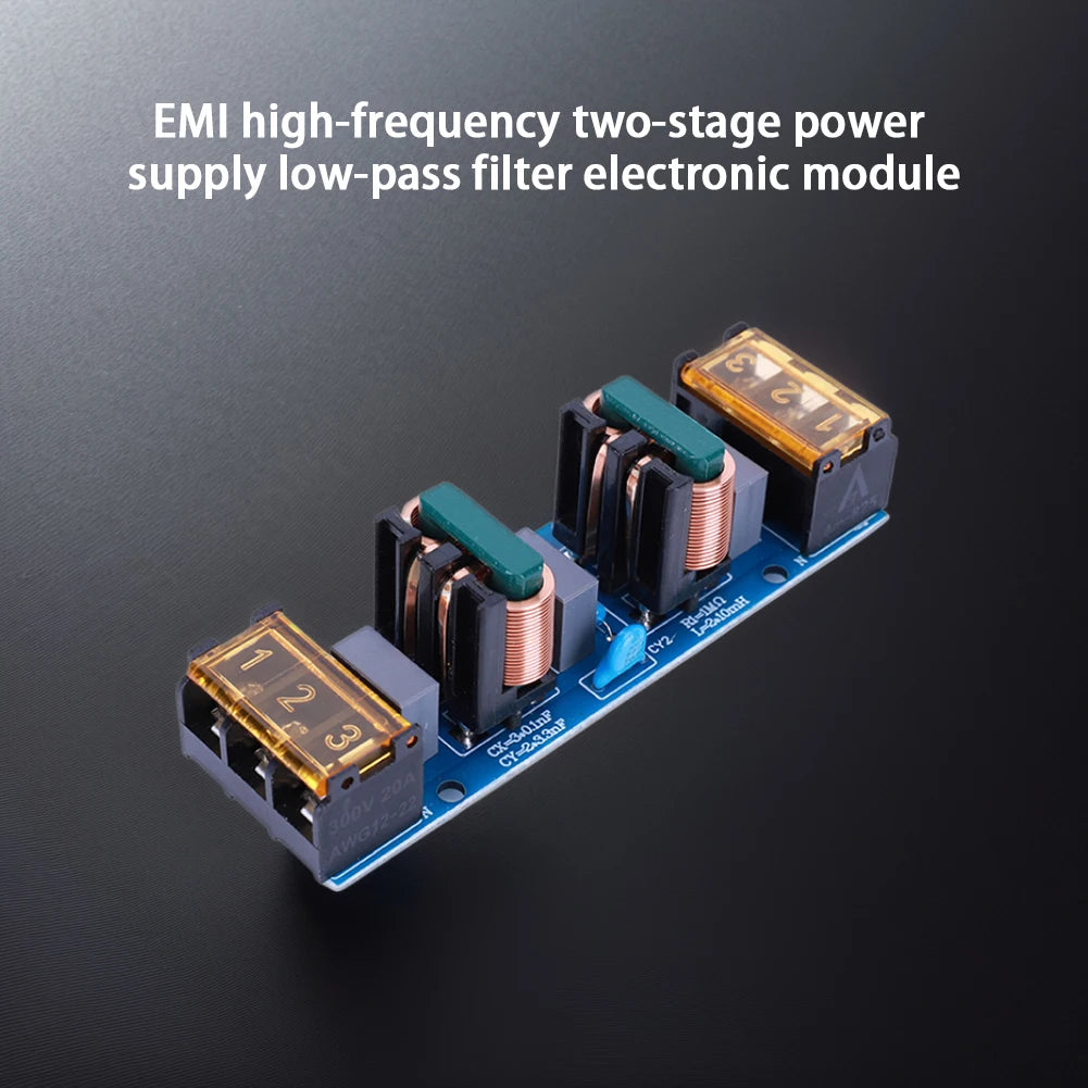 25A Two-Stage EMI Power Filter Module for Power Amplifiers EMI Filter Module Oasis Select