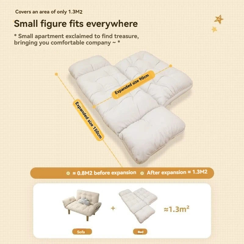 Lazy sofa, double rental room, bedroom, small-sized, internet famous, tatami, balcony, leisure, folding sofa bed, lounge chair Oasis Select