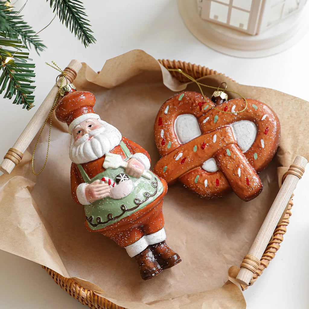 Gingerbread Man Christmas Tree Hanging Ornament Plastic Cute Holiday Pendant For Kids And Adults Home Table Mantel Party Decor Oasis Select