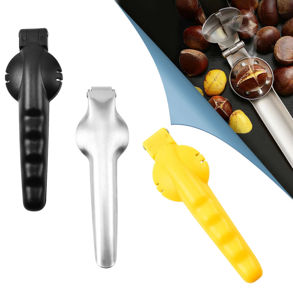 2-in-1 Stainless Steel Chestnut Cutter & Nut Cracker Tool Nut Cracker Tool Oasis Select