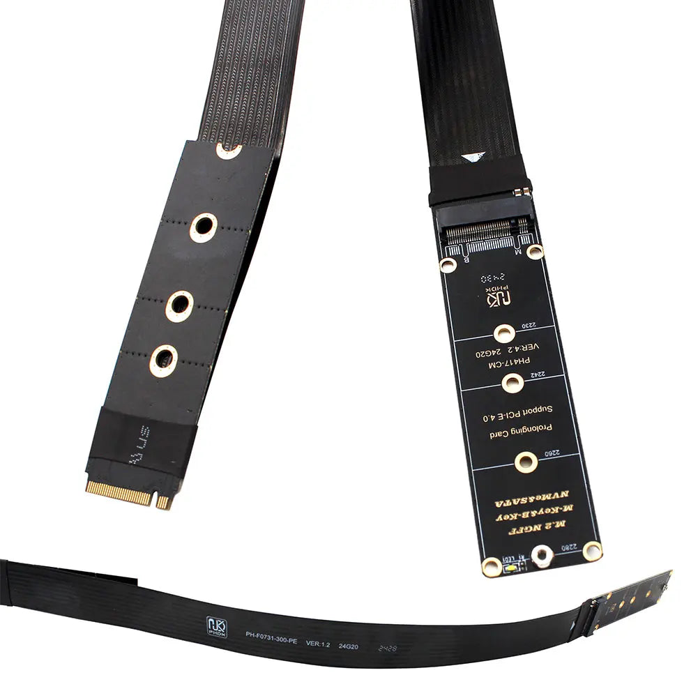 M.2 NVMe PCIe 4.0 x4 SSD Extension Cable M-Key NGFF Extender SSD Extension Cable Oasis Select